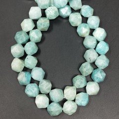 Amazzonite Russa Naturale Perline Forma Icosaedro Sfaccettato 12mm