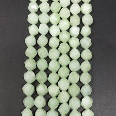 Giada Lime Perline Forma Icosaedro Sfaccettato 10mm