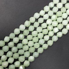 Giada Lime Perline Forma Icosaedro Sfaccettato 10mm