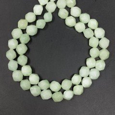 Giada Lime Perline Forma Icosaedro Sfaccettato 10mm