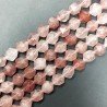 Quarzo Cherry Perline Forma Icosaedro Sfaccettato 12mm