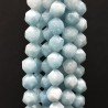 Angelite Naturale Perline Forma Icosaedro Sfaccettato 10mm