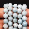 Angelite Naturale Perline Forma Icosaedro Sfaccettato 10mm