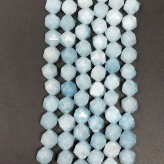Angelite Naturale Perline Forma Icosaedro Sfaccettato 10mm