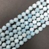 Angelite Naturale Perline Forma Icosaedro Sfaccettato 10mm