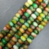 Giada Multicolore in Perline Forma Rondelle Sfaccettato Foro Passante 10X06mm