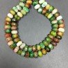 Giada Multicolore in Perline Forma Rondelle Sfaccettato Foro Passante 10X06mm