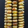 Opale Verde Madagascar Naturale in Perline Forma Rondelle Liscio Foro Passante 10mm