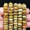 Opale Verde Madagascar Naturale in Perline Forma Rondelle Liscio Foro Passante 10mm