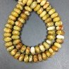 Opale Verde Madagascar Naturale in Perline Forma Rondelle Liscio Foro Passante 12mm
