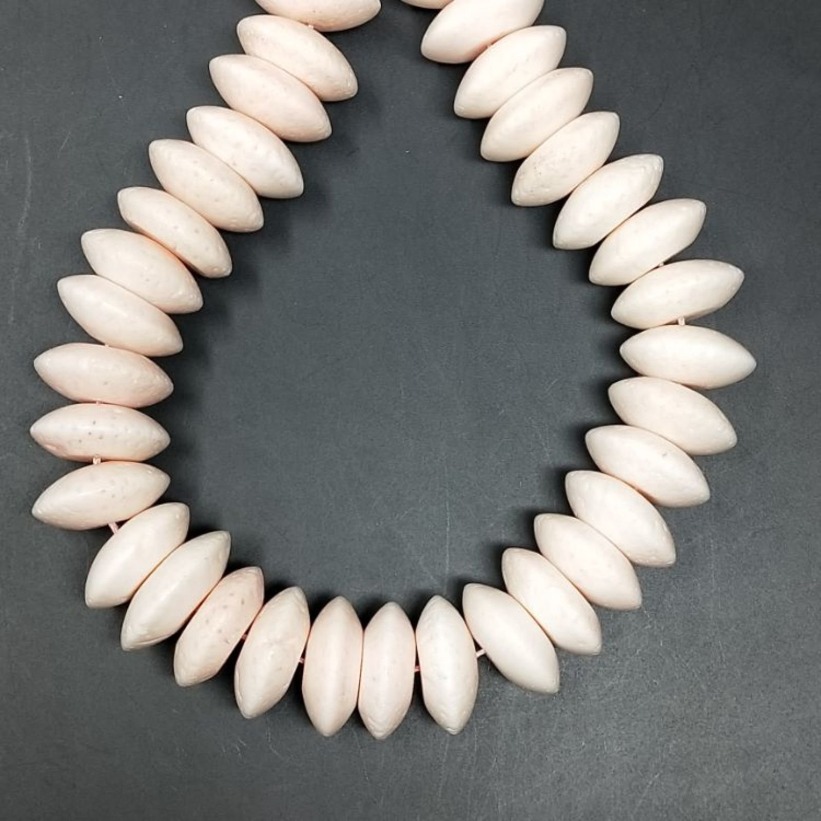 Corallo Bamboo Spugna Rosa Rondelle Disco 18mm