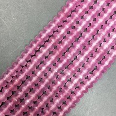 Giada Lavanda in Perline Forma Rondelle Sfaccettato Foro Passante 08X05mm