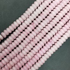 Agata Rosa in Perline Forma Rondelle Liscio Foro Passante 08mm