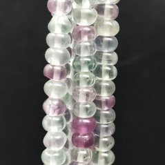 Fluorite Verde Naturale in Perline Forma Rondelle Liscio Foro Passante 06X04mm