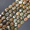 Riolite Naturale in Perline Forma Ovale Piatto Sfaccettato Foro Passante 10x15mm