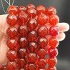 Cristallo Rosso Perline Forma Tondo Sfaccettato 18mm
