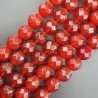 Cristallo Rosso Perline Forma Tondo Sfaccettato 18mm