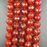 Cristallo Rosso Perline Forma Tondo Sfaccettato 18mm