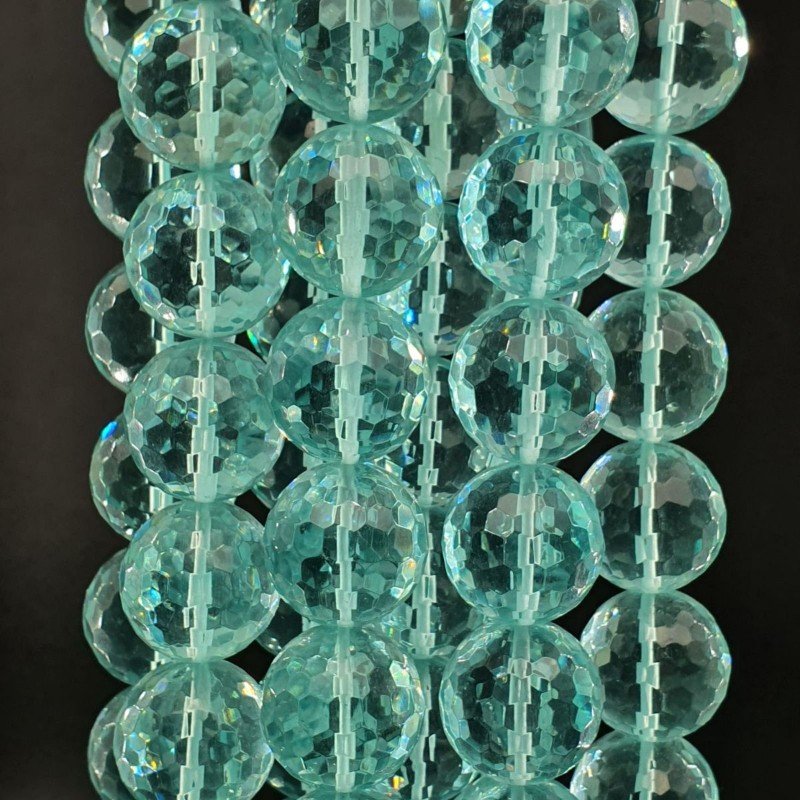 Ossidiana Perline Forma Tondo Sfaccettato 20mm