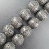 Pietra Lavica Perline Forma Tondo Liscio 18mm