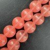 Quarzo Cherry Perline Forma Tondo Liscio 16mm