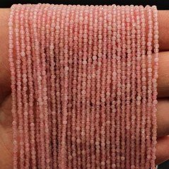Giada Rosa Perline Forma Tondo Sfaccettato 02mm