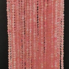Giada Rosa Perline Forma Tondo Sfaccettato 02mm
