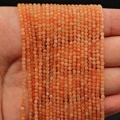 Giada Pesca Perline Forma Tondo Sfaccettato 02mm