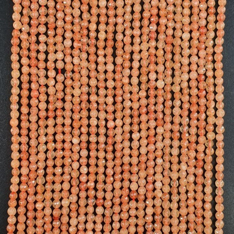 Giada Pesca Perline Forma Tondo Sfaccettato 02mm