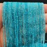 Angelite Celeste Perline Forma Tondo Sfaccettato 02mm
