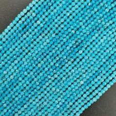 Angelite Celeste Perline Forma Tondo Sfaccettato 02mm