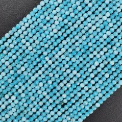 Angelite Celeste Multi Perline Forma Tondo Sfaccettato 02mm