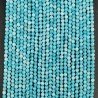 Angelite Celeste Multi Perline Forma Tondo Sfaccettato 02mm