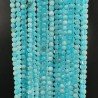 Angelite Celeste Multi Perline Forma Tondo Sfaccettato 02mm