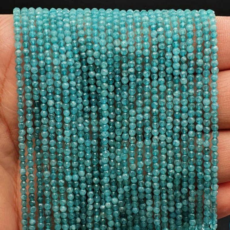 Angelite Perline Forma Tondo Sfaccettato 02mm