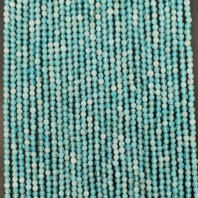 Angelite Multi Perline Forma Tondo Sfaccettato 02mm