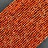 Corniola Chiaro Perline Forma Tondo Sfaccettato 02mm
