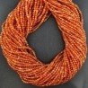 Corniola Chiaro Perline Forma Tondo Sfaccettato 02mm