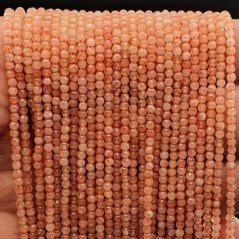 Giada Rodocrosite Perline Forma Tondo Sfaccettato 02mm