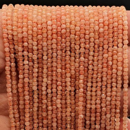 Giada Rodocrosite Perline Forma Tondo Sfaccettato 02mm