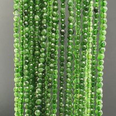 Giada Verde Oliva Perline Forma Tondo Sfaccettato 02mm