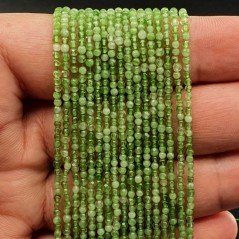 Agata Verde Perline Forma Tondo Sfaccettato 02mm