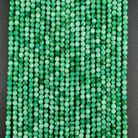 Giada Verde Fluorite Perline Forma Tondo Sfaccettato 02mm