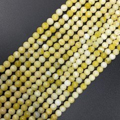 Giada Limone Perline Forma Tondo Liscio 06mm