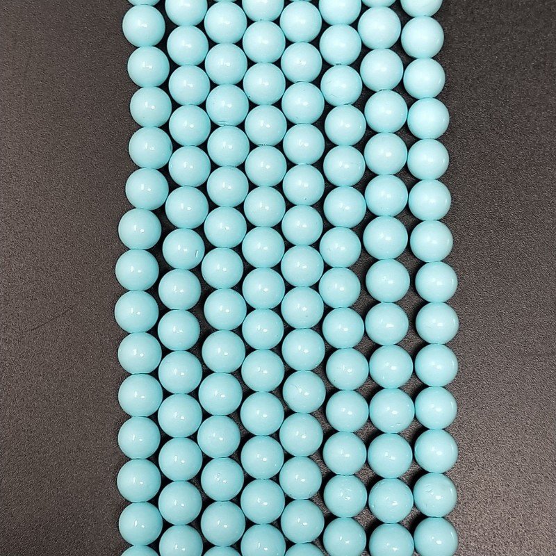 Perle Di Maiorca Turchese Perline Forma Tondo Liscio 06mm