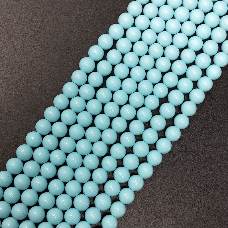 Perle Di Maiorca Turchese Perline Forma Tondo Liscio 06mm