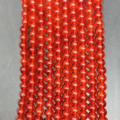 Giada Coreana Corniola Perline Forma Tondo Liscio 06mm Giada Coreana Corniola Perline Forma Tondo Liscio 06mm