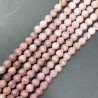 Rodonite Perline Forma Tondo Liscio Satinato-Matte 06mm