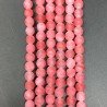 Giada Fucsia Satinato-Matte Perline Forma Tondo Liscio 06mm