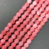 Giada Fucsia Satinato-Matte Perline Forma Tondo Liscio 06mm